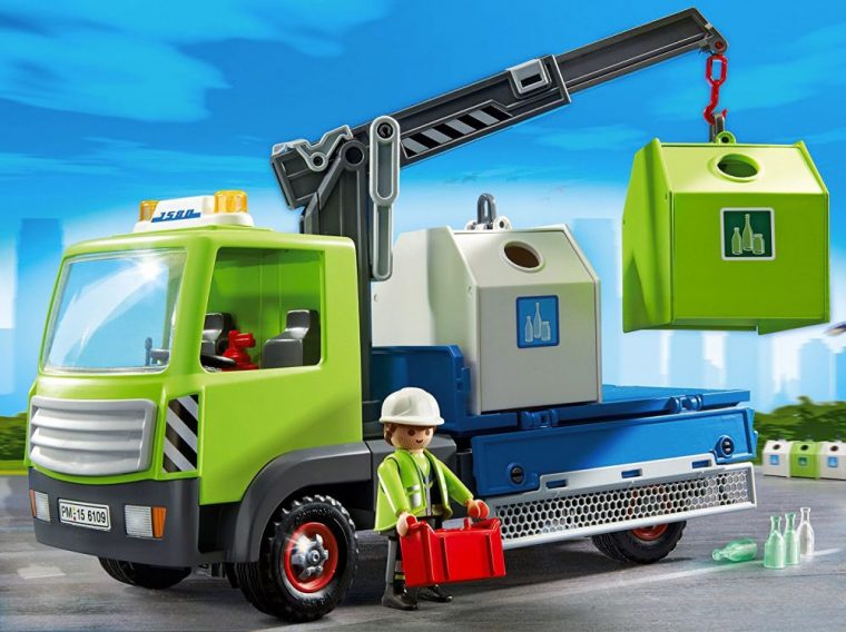 Playmobil City Action 6109 Pas Cher – Camion Avec Grue Et concernant Playmobil Camion Travaux