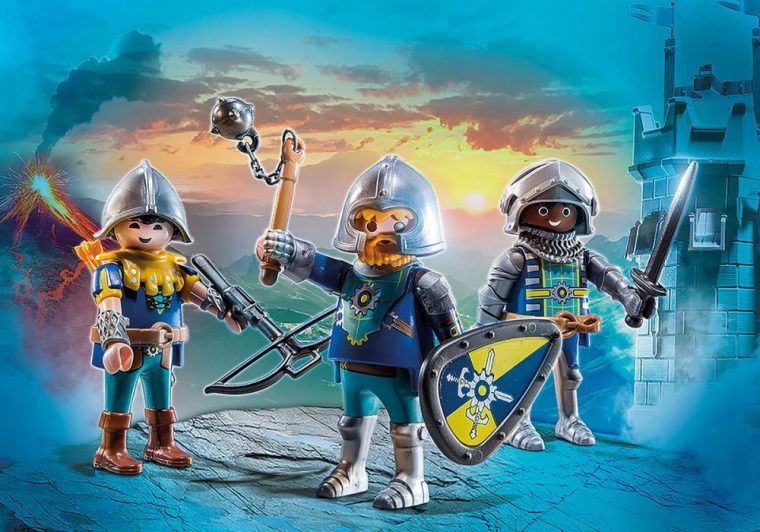 Playmobil Novelmore 70671 Pas Cher – 3 Chevaliers Novelmore encequiconcerne Playmobil Chevalier