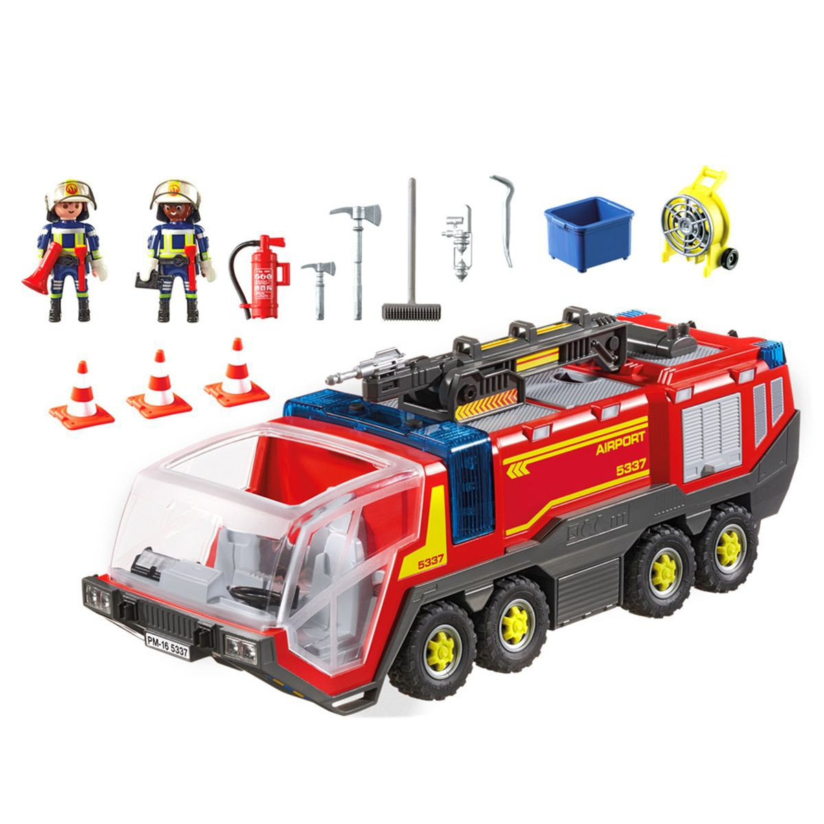 Playmobil Pompier Avec Vehicule Aeroportuaire intérieur Playmobil Voiture Pompier 