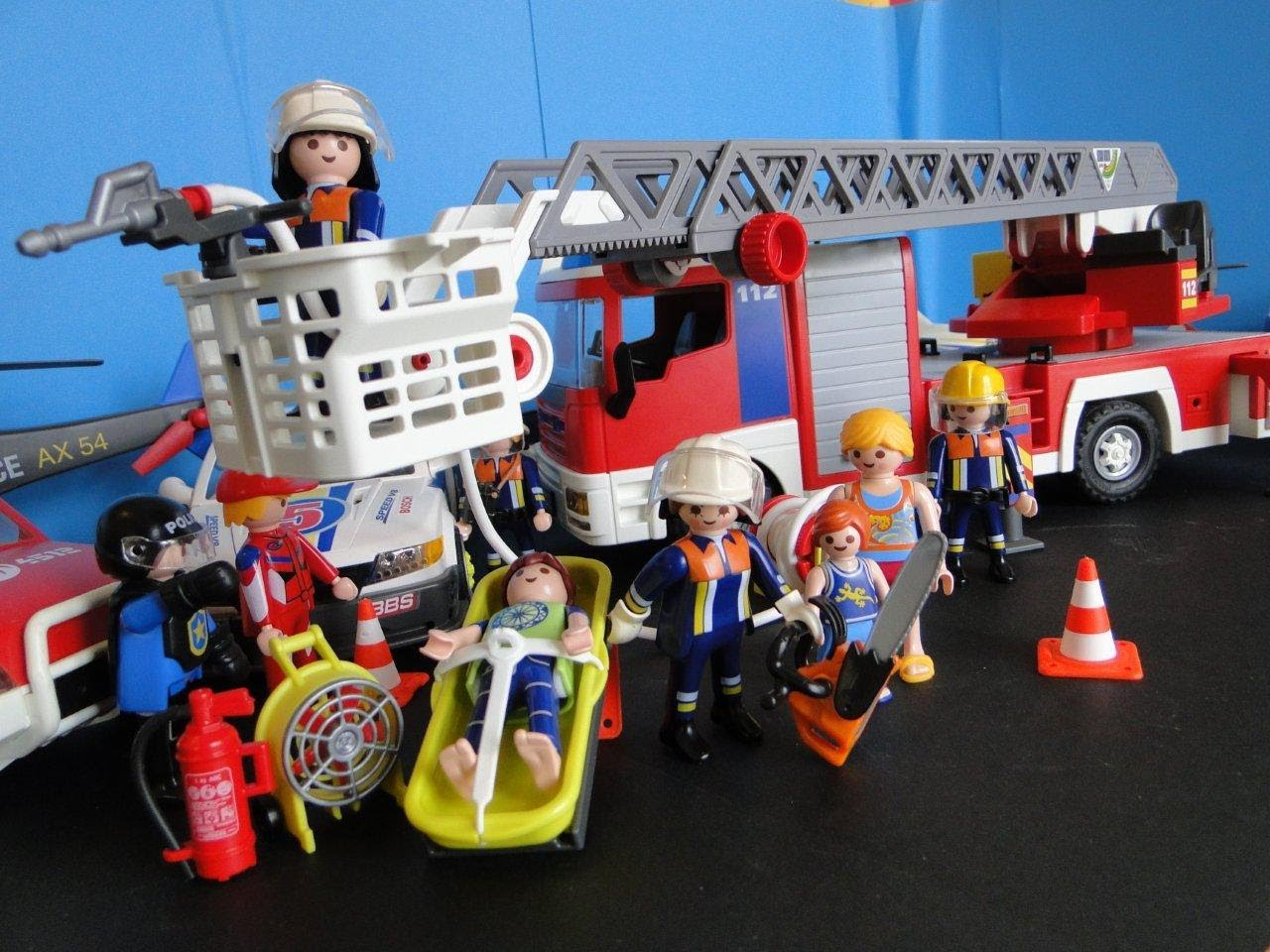 Playmobil Pompier Grande Echelle - Escapadeslegendes.fr dedans Playmobil Camion Pompier Grande Echelle 