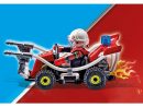 Playmobil® Stuntshow - 70554 - Stuntshow Véhicule Et Pompier dedans Playmobil Voiture Pompier