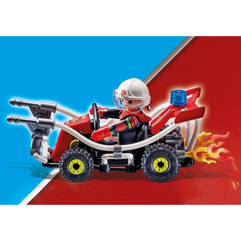 Playmobil® Stuntshow - 70554 - Stuntshow Véhicule Et Pompier dedans Playmobil Voiture Pompier 