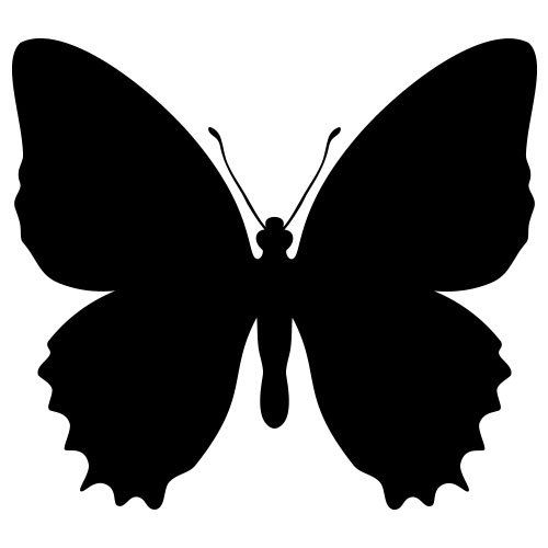 Pochoir Papillon Gratuit À Imprimer  123Cartes à Forme Papillon À Découper 