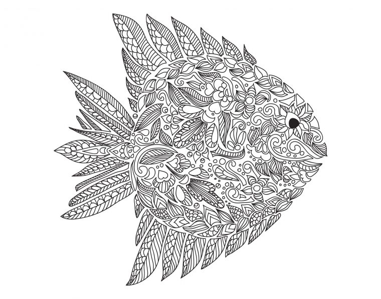 Poisson Artnataliia – Poissons – Coloriages Difficiles à Dessin Poisson