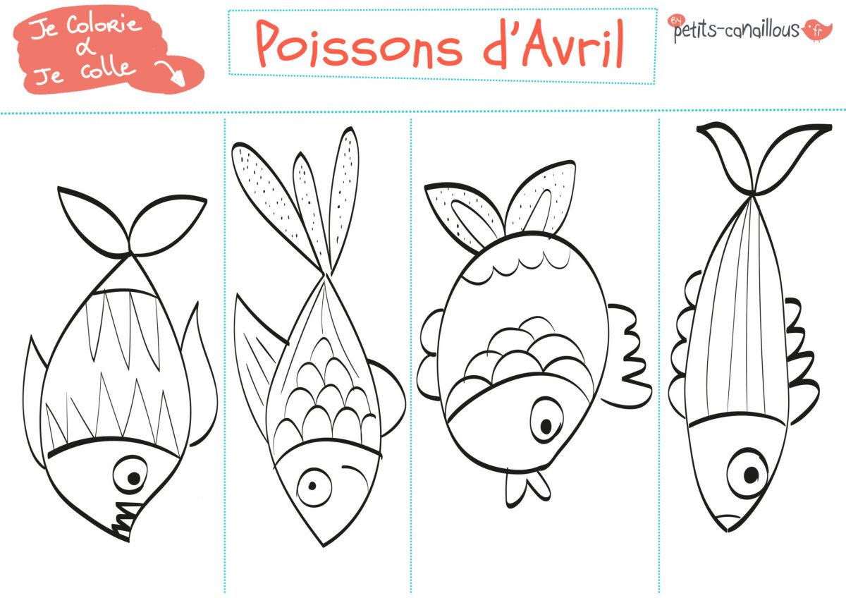 Poisson D'Avril À Colorier dedans Poisson D Avril Rigolo A Imprimer