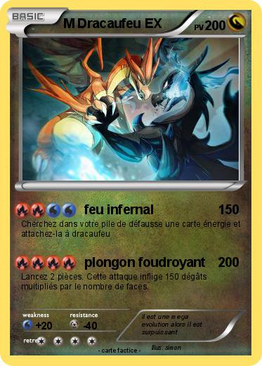 Pokémon M Dracaufeu Ex 15 15 – Feu Infernal – Ma Carte Pokémon serapportantà Imprimer Pokemon Ex