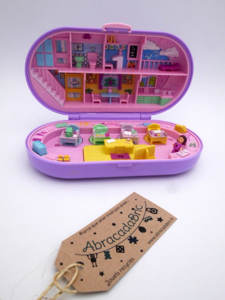 Polly Pocket Vintage « École » – Bluebird – Abracadabric intérieur Video Petshop Ecole