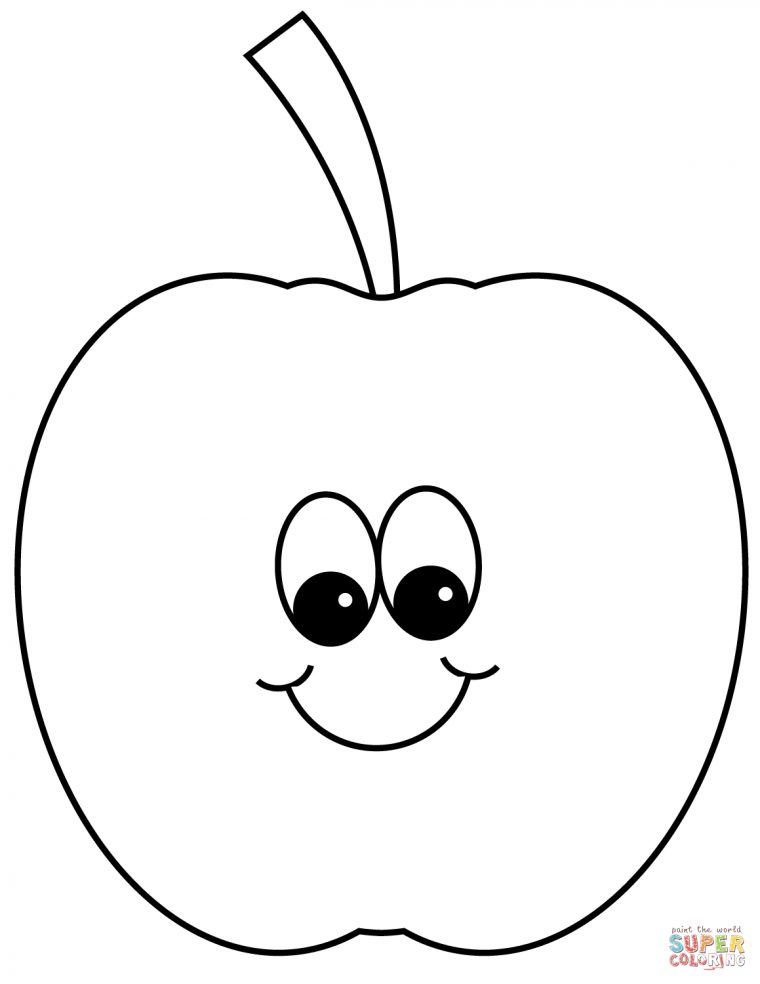 Pomme A Colorier – Dessin Et Coloriage destiné Coloriage Pomme