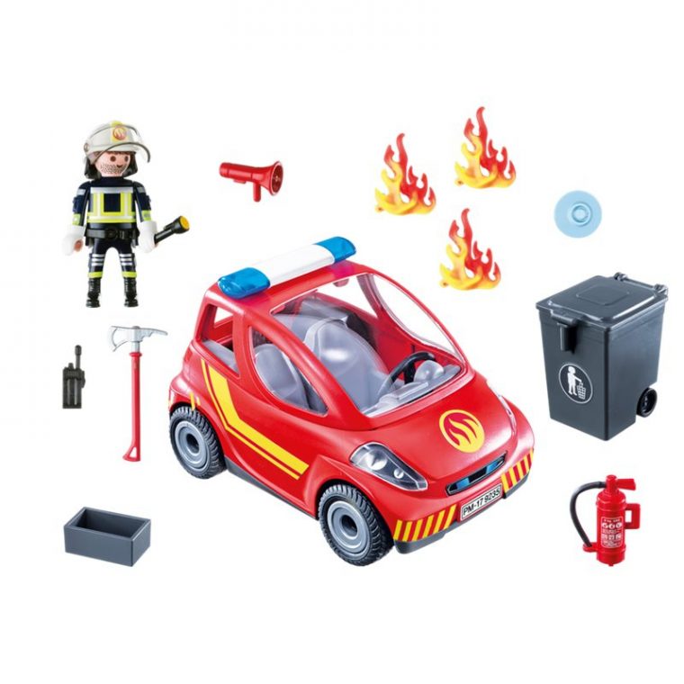 Pompier Avec Véhicule D'Intervention – Playmobil 9235 destiné Voiture Pompier Playmobil