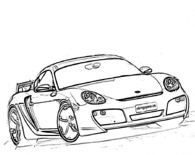 Porsche 911 Coloring Pages At Getcolorings  Free concernant Coloriage Porsche