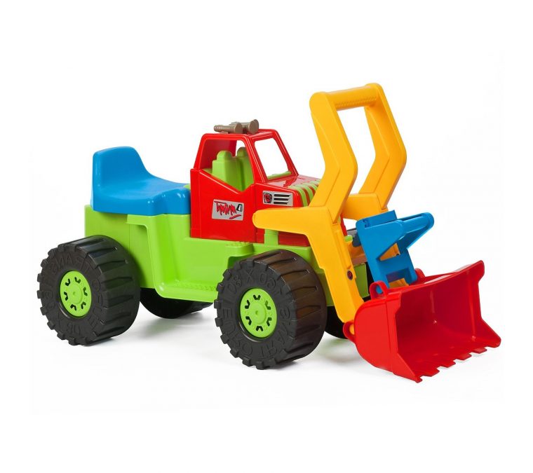 Porteur Tractopelle Camion Enfant Jouet D'Extérieur Vert pour Camion Enfants