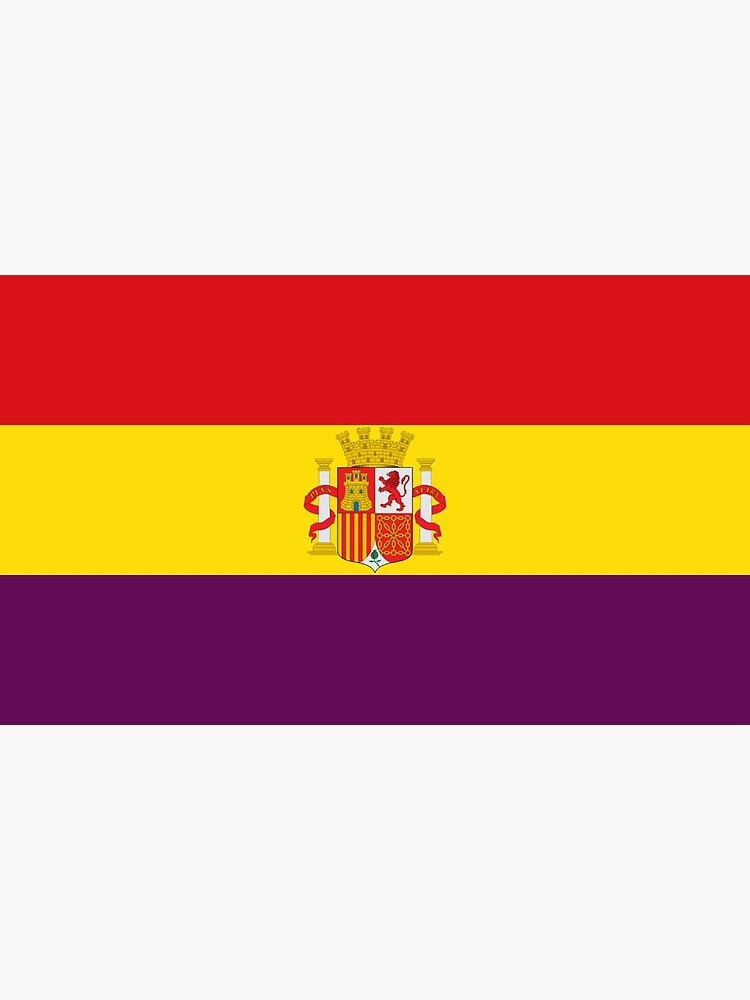 Poster « Drapeau Républicain D&amp;#039;Espagne - Bandera República à Drapeau Espagne À Colorier 