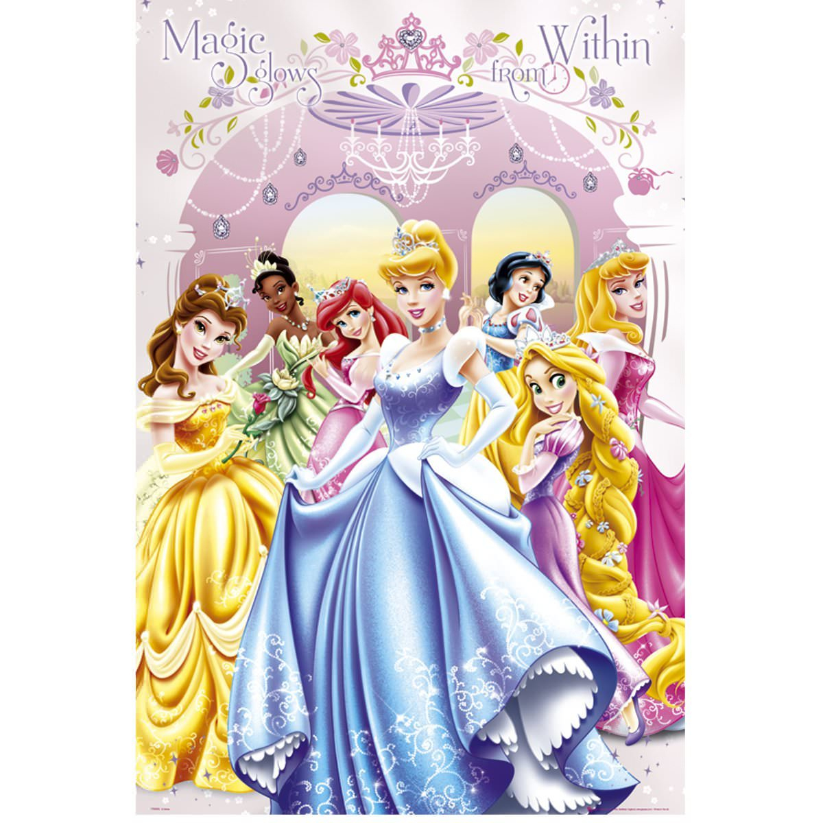 Poster Princesse &amp;quot;Effet Magique&amp;quot; De Disney - 61 X 91Cm intérieur Dessin De Princesse En Couleur 