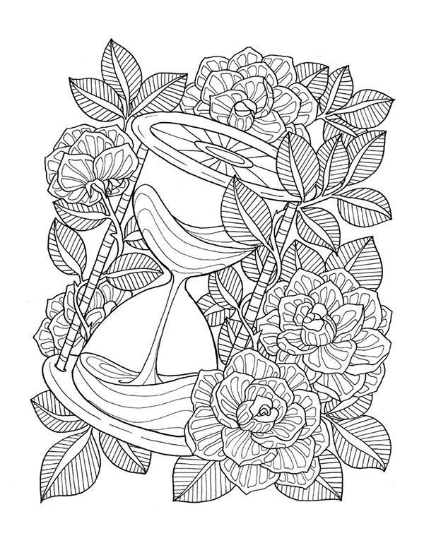 &amp;quot;Pour Voir La Vie En Rose&amp;quot; Coloring Book Agenda 2016 On concernant Coloriage Rose 