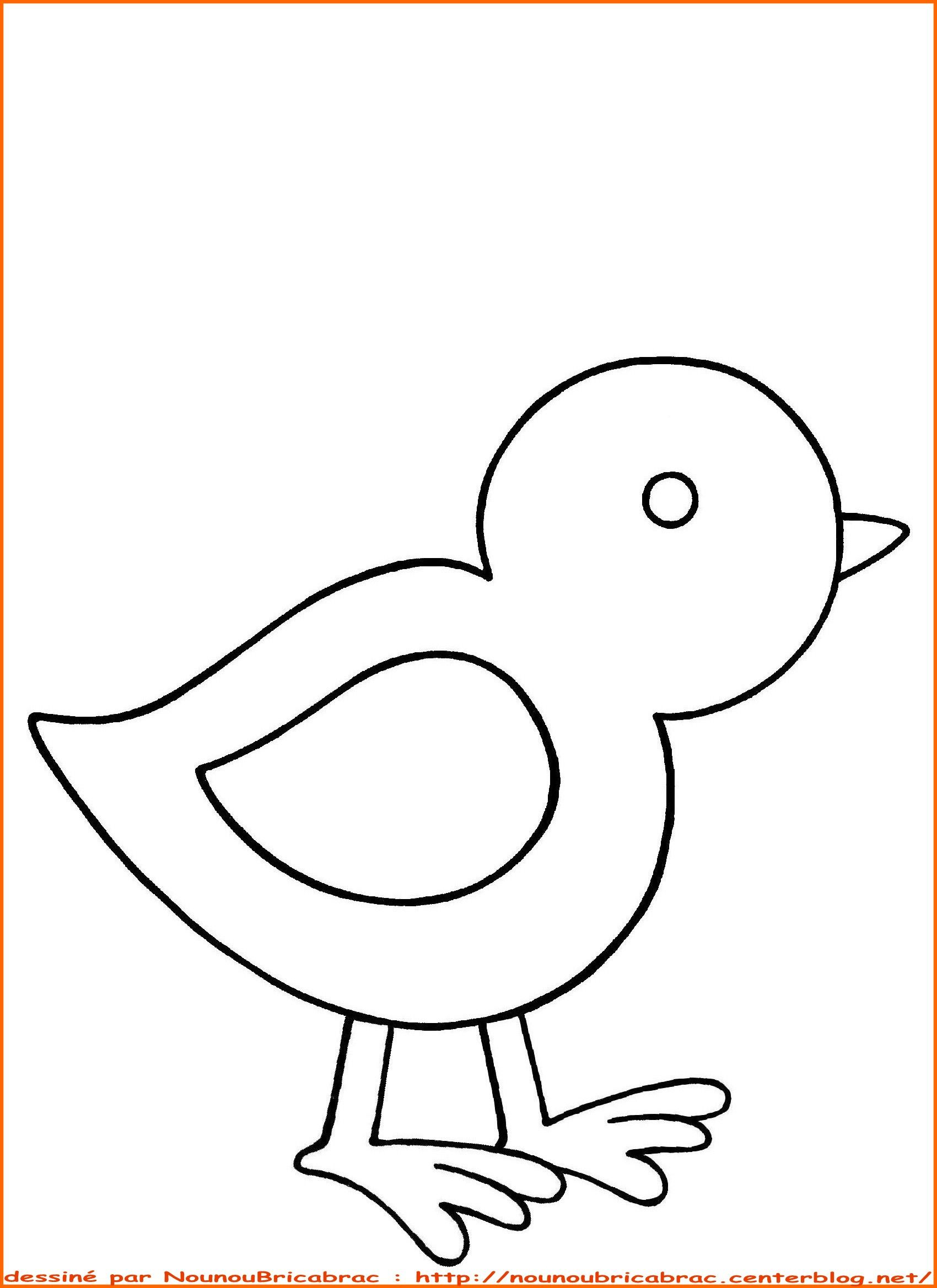 Poussin A Colorier - Dessin Et Coloriage intérieur Coloriage Poussin 