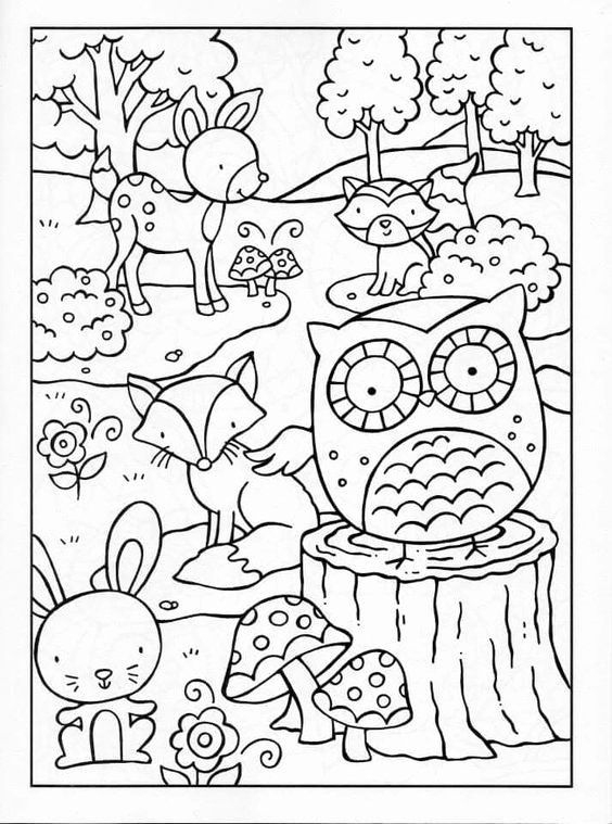 Preschool Animal Coloring Pages Best Of Pin By Mallory encequiconcerne Coloriage Magique Automne