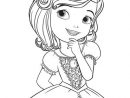 Princesse Sofia Disney Junior  Coloriage Princesse destiné Dessin Princesse Facile