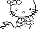 Printable Hello Kitty Mermaid Coloring Pages  Hello Kitty destiné Coloriage Hello Kitty Sirène