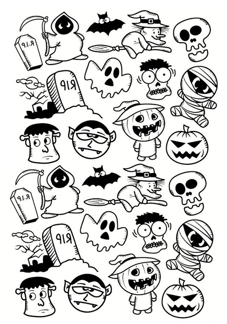 Pumkin – Coloring Pages For Adults dedans Halloween Dessin Images