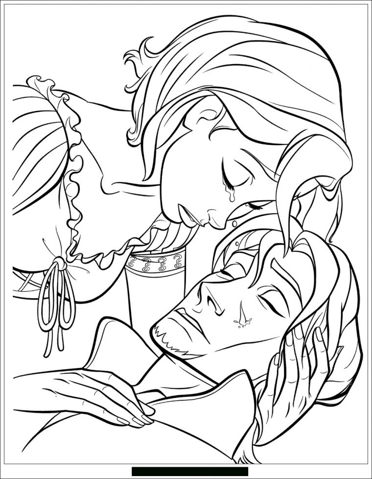 Raiponce Disney 3 – Coloriage Raiponce – Coloriages Pour destiné Raiponce À Colorier