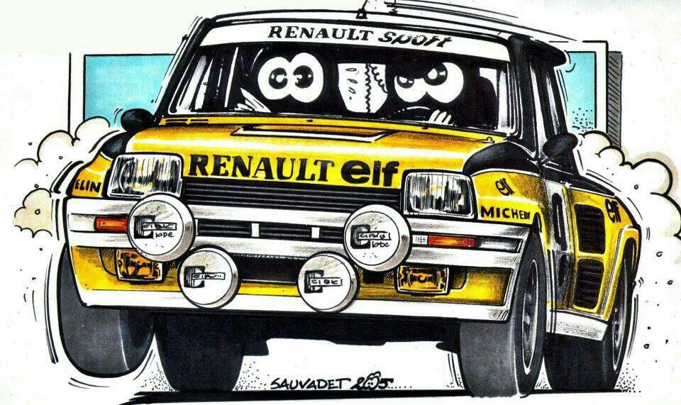 Renault 5 Turbo  Dessin Voiture, Voiture, Alpine Renault pour Dessin De Aloine