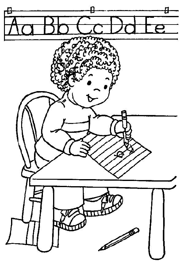 Rentree Des Classes - Coloriage Enfant  Kindergarten à Coloriage École 