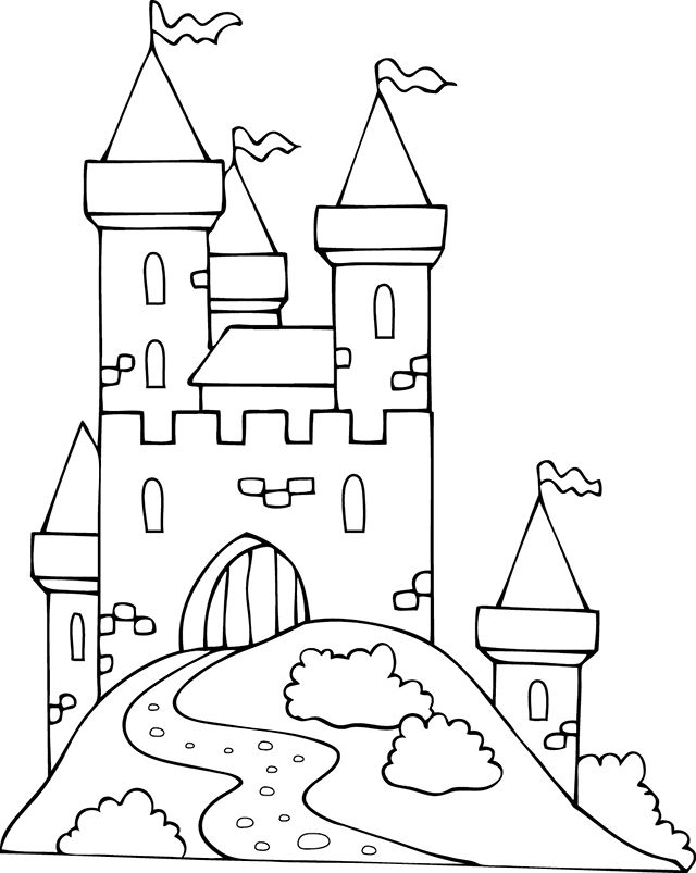 Résultat De Recherche D'Images Pour &quot;Coloriage Château avec Château Dessin