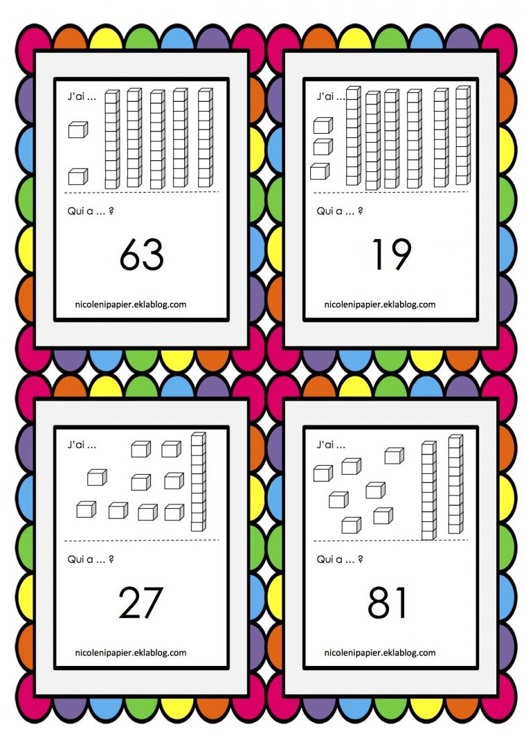 Résultats De Recherche Pour « J'Ai Qui A »  Mathématiques à Nombres À Relier Ce1