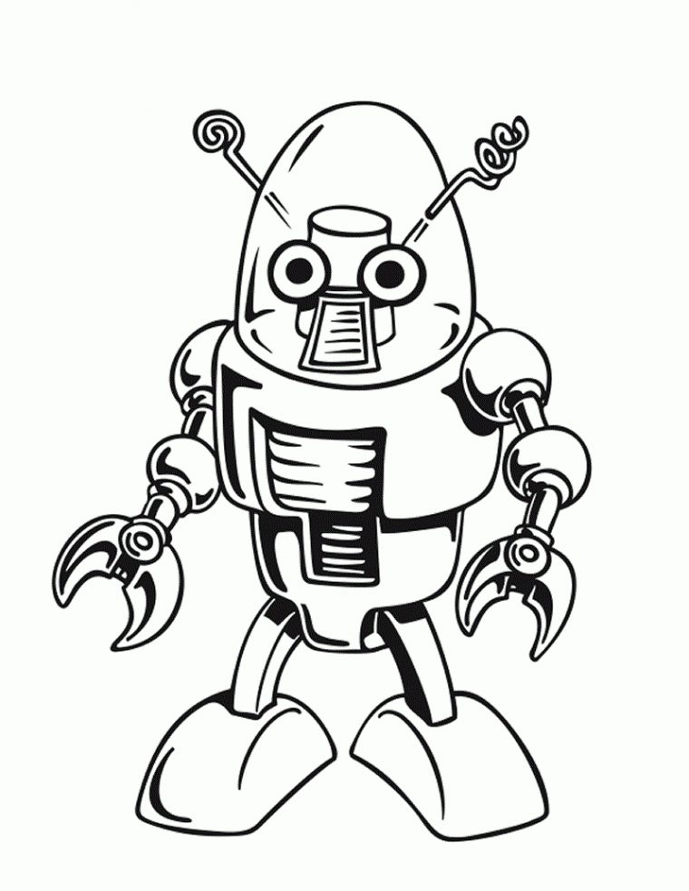 Robot Coloring Pages – Kidsuki tout Coloriage Robots