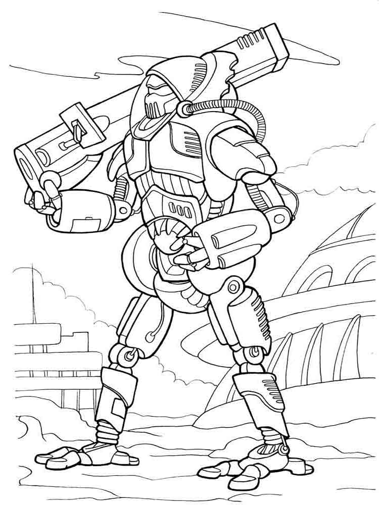 Robots Coloring Pages. Download And Print Robots Coloring pour Coloriage Robots 