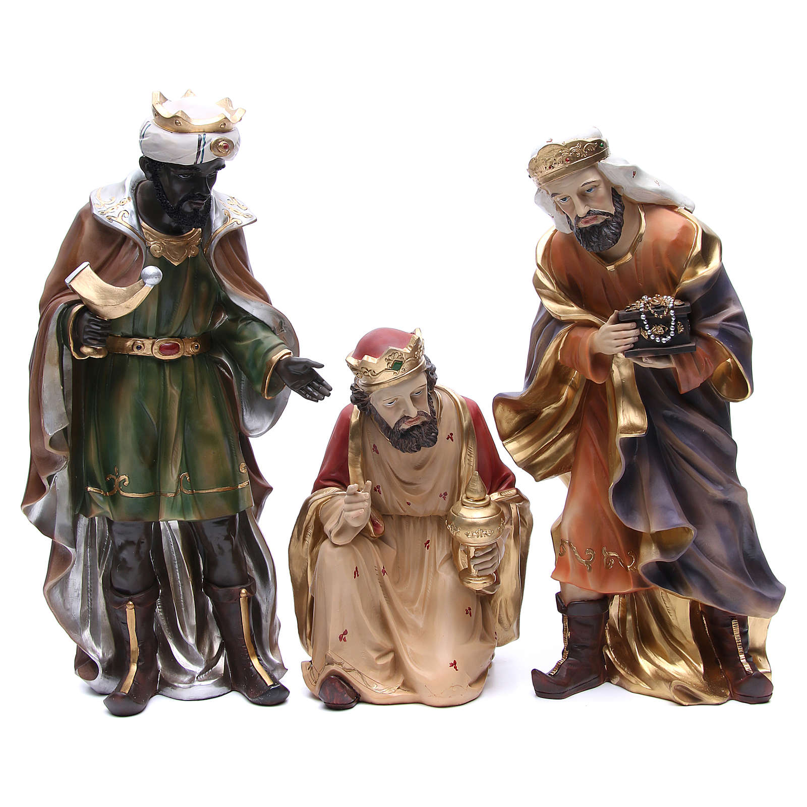 Rois Mages Résine Crèche De 50 Cm  Vente En Ligne Sur Holyart serapportantà Cadeaux Rois Mages