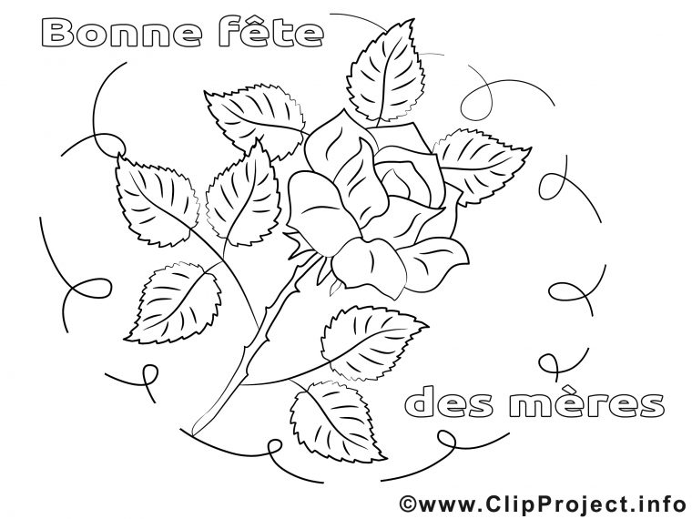 Rose Illustration – Journée Des S À Colorier intérieur Rose À Colorier