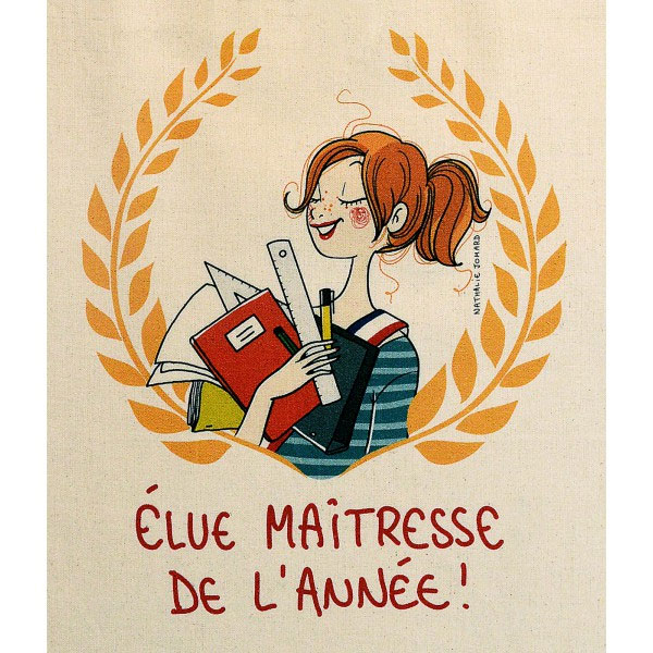 Sac En Toile Nathalie Jomard - Geek, Sac Geek encequiconcerne Dessin De Maitresse