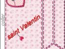 Sachet Cadeau St Valentin intérieur Papier À Lettre St Valentin Imprimer