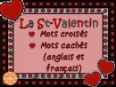 Saint-Valentin - Mots Cachés, Fléchés, Croisés  Novelty intérieur Mot Croise De Saint Valentin