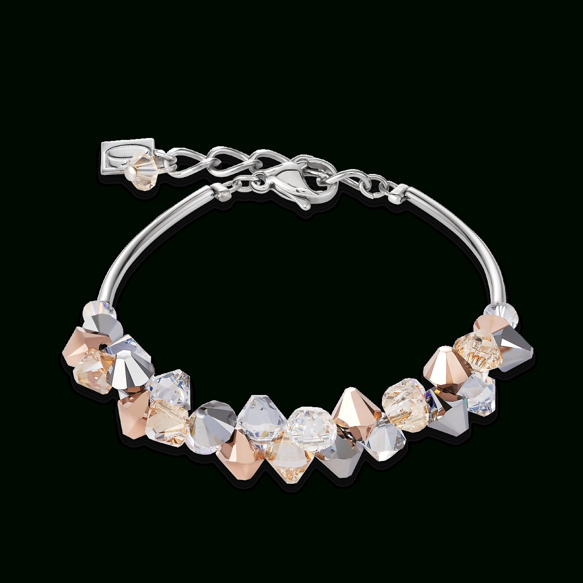 Sale Coeur De Lion Bracelet Swarovski® Crystals encequiconcerne Coeur Coeur Coeur 