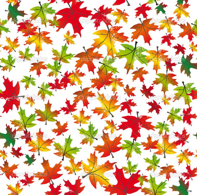 Sans Couture Avec Feuilles D'Automne — Image Vectorielle tout Image Automne Gratuite Imprimer