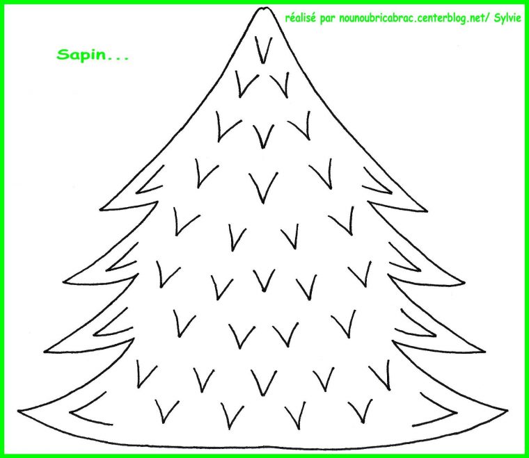 Sapin À Colorier – Centerblog dedans Sapin À Colorier