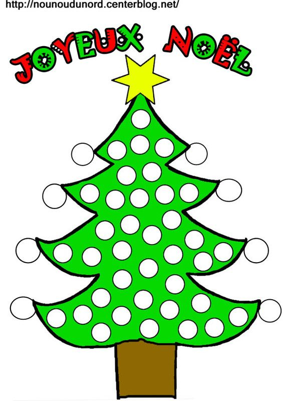 Sapin De Noël En Couleur Pour Gommettes  Coloriage Noel dedans Dessin Noel Couleur 