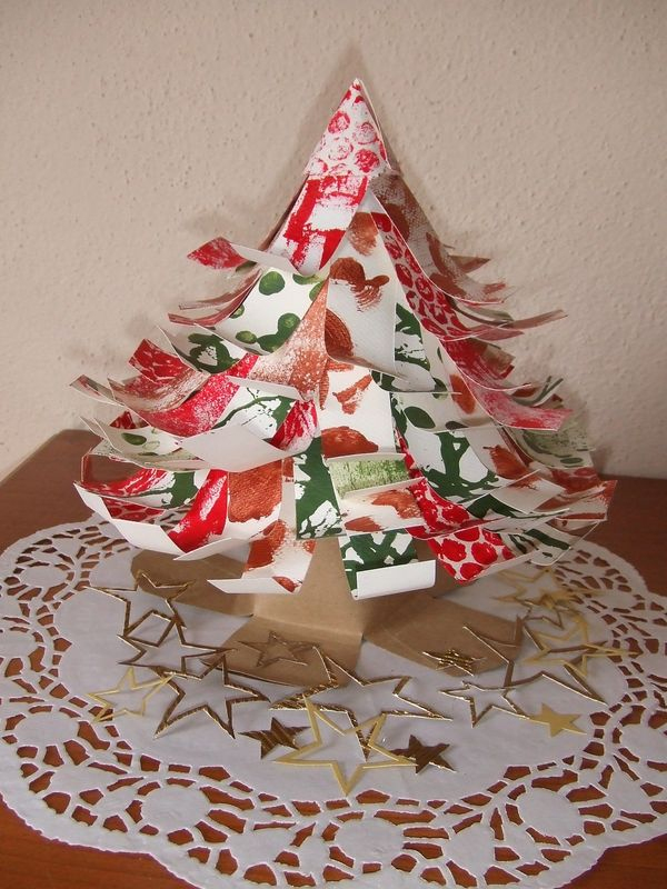 Sapin De Noel En Papier Et En 3 D À Bricoler Avec Les à Sapin De Noel A Decouper 