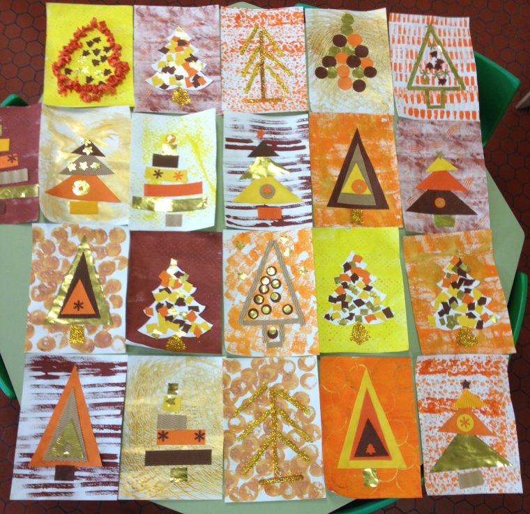 Sapins Aux Couleurs De L'Automne – ☺Arts Visuels En destiné Noel De Sapin Maternelle