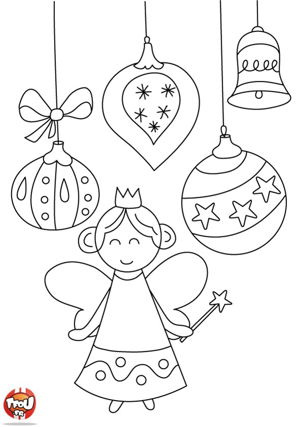 Sélection De Coloriage Ange De Noel À Imprimer Sur concernant Des Coloriage De Noel 