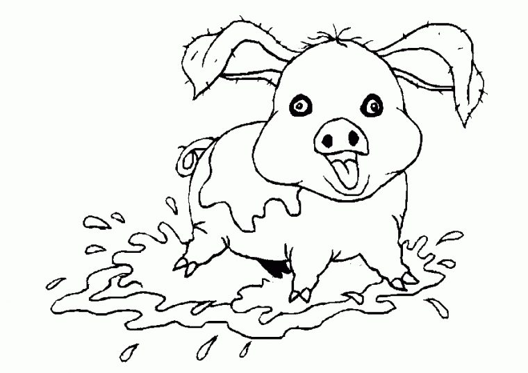 Sélection De Coloriage Cochon À Imprimer Sur Laguerche encequiconcerne Coloriage Cochon