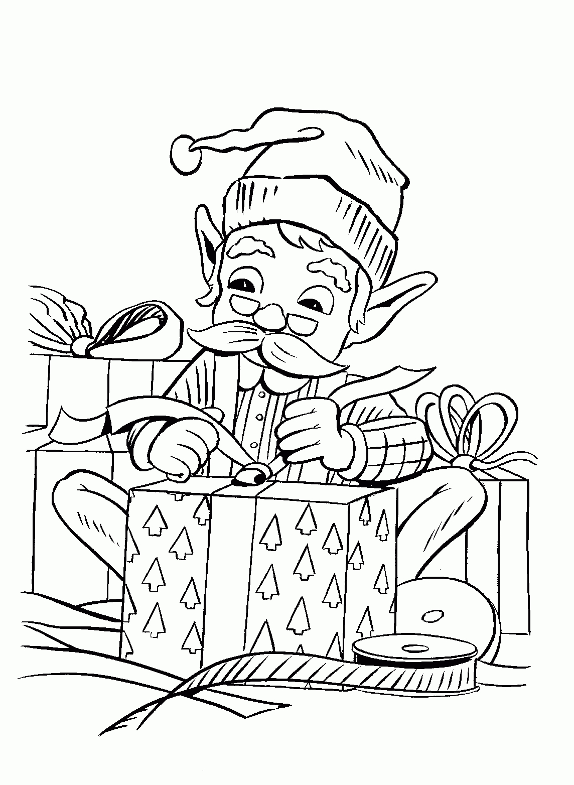 Sélection De Coloriage Lutin De Noel À Imprimer Sur à Dessins De Noel À Imprimer Gratuitement 