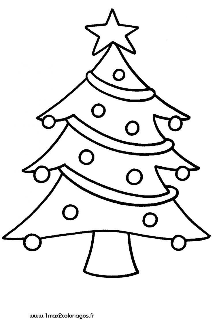 Sélection De Coloriage Sapin De Noel À Imprimer Sur destiné Coloriage Noel Gratuit