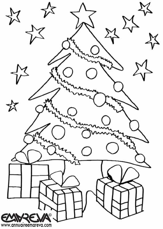 Sélection De Coloriage Sapin De Noel À Imprimer Sur destiné Coloriage Sapin 