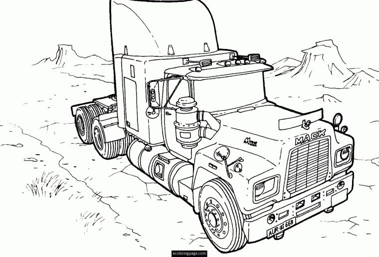 Sélection De Dessins De Coloriage Camion À Imprimer Sur avec Coloriage De Camion