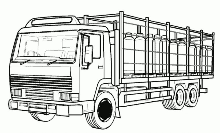 Sélection De Dessins De Coloriage Camion À Imprimer Sur pour Dessin De Camion Americain