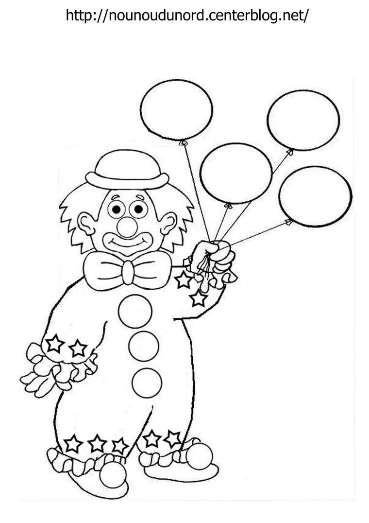 Sélection De Dessins De Coloriage Clowns À Imprimer Sur tout Coloriage Ca