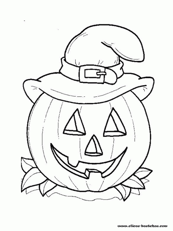 Sélection De Dessins De Coloriage Halloween À Imprimer Sur concernant Citrouille À Colorier 